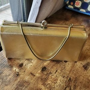 Vintage Gold Rectangular Handbag